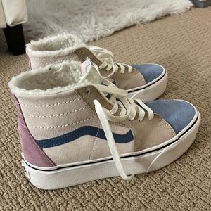 Sherpa multi color high top vans!